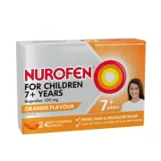 Nurofen For Children 7+ Pain & Fever Relief 24 Orange Chewable Capsules