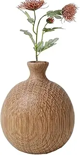 Wooden Vase Decor, Natural Home Stand Vase Ornament, White Oak Vase Decor for Dinner Parties, Home, Holidays, and Wedding Planning Buniq