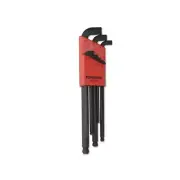 Bondhus Balldriver Stubby L-Wrench Key Sets, 9 Per Set, Hex Ball Tip, Metric