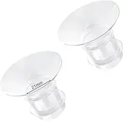 Loveishere 21mm Flange Inserts Compatible with Medela/TSRETE/Momcozy S9 S10 S12 Wearable Cups & Spectra S1 S2, 24mm Breast Pump Shields Reduce Nipple Tunnel Down to 21mm, 2pcs