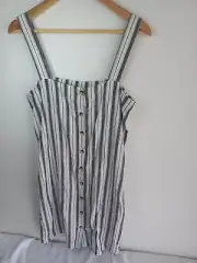 Supre Striped Button Through Dress Size 12 BNWT