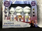 DIY Plaster Paint Activities, Frozen's Olaf, Sven, Elsa Display Characters