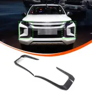 ABS Matte Black Side Headlight Trim Cover For Mitsubishi L200 Triton 2019-23