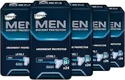 [TENA] for Men Level 1 120 (5x24) Count Incontinence Protector Maximum Guard Incontinence Pad for Men