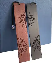 2 Pcs Wood Bookmark, Unique Bookmarks Gift for Men Women, Book Marks Accessories
