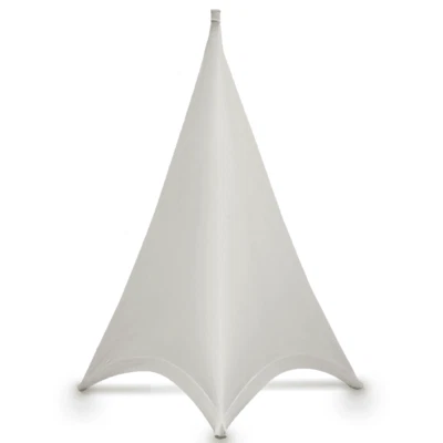 LEDJ Double Sided White Lycra Speaker Stand Scrim Cover Rear Projection