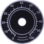 DIAL-60 (1) Large Dial Plate 0-100 Indicator Marks for Pedal Guitar/Bass