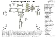 MITSUBISHI MONTERO SPORT 1999 DASH TRIM KIT g