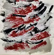 Swipe Left: An original acrylic abstract painting on canvas