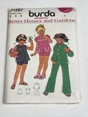 Burda Girls Shirt Shorts & Pants Size 2 4 6 Uncut Sewing Pattern 01287