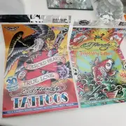 Ed Hardy Brand Temporary Tattoos- 2 Unopened New in Packaging Sets 60 in Total
