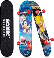 Sonic The Hedgehog - 31" Lenticular Skateboard with Pro Trucks, Full Grip Tape, 9-Ply Maple Deck, Ideal for All Experience Levels