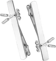 [TOVINANNA] 2pcs Men's Stylish Golf Tie Clips Zinc Alloy Necktie Clips for Business Suit Accessories to Enhance Professional Image and Ensure Polished Look