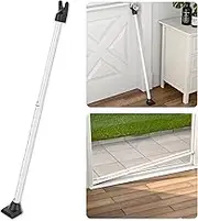 SECURITYMAN Adjustable Door Security Bar - Constructed of High Grade Iron - Great for Apartment Security or Home Protection Door Stoppers - (22.25” - 43.7” for Doors) (22.25” - 39.25” for Patio Doors)