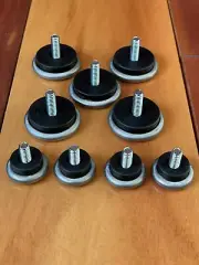 Eames Herman Miller Lounge Chair and Ottoman Domes Of Silence - Set of 9 OEM