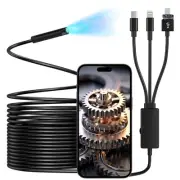 Endoscope Camera 4 in1, 1080P HD Borescope with 8 LED Lights, Borescope Inspe...