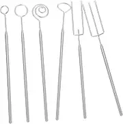 IMIKEYA 1set Stainless Steel Chocolate Fork Set Dipping Tool for Fondue Cheese Forks Fruit Dippers