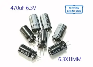 日本 nichicon 470uF 6.3V 電解電容 尺寸 : 6.3X11mm 10PCS/拍 (3.4折)