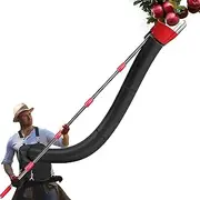 Fruit Picker Pole | Adjustable Length 13Ft Orange Picker Pole Tool | Adjustable Orange Picker with Collection Funnel and Bag Pole Tool, for Fruit Picking