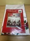 Poinsettia Print Tablecloth Kmart Size 70”
