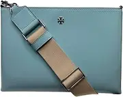 [Tory Burch] Women's 156480 Blake Patent Swingpack Smooth Leather Crossbody Shoulder Bag (Angel Blue), Angel Blue, Blake Swingpack