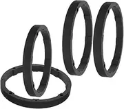 GANAZONO 4PCS Car Speaker Spacer Adapter Rings Durable Speaker Mounting Gasket for Vehicle Audio System Upgrade Easy Installation Broad Compatibility