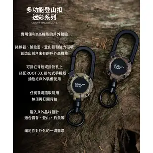 日本【ROOT CO.】 MAG REEL 360度旋轉多功能登山扣迷彩系列 - 共兩色