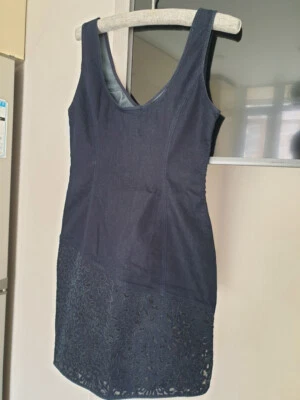 Miss Sixty Denim Slip Dress sz S NEW