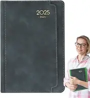 2025 Appointment Book, Daily Weekly Monthly Planner, Appointment Book Planner, PU Cover Planner, 6 X 8 Inches Appointment Book, Goal-Oriented Planner, Weekly Monthly Planner Notebook