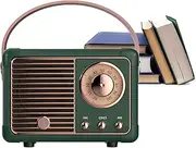 Retro Radio - Retro Decor with Stereo Sound Rich Bass - Blue-Tooth 5.0 Heavy Bass Music Player, 4-5H Long Playtime, Outdoor Speaker for Home,