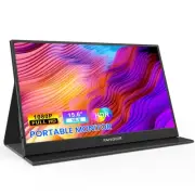 Portable Monitor, 15.6" FHD 1080P Travel Monitor for Laptop, Ultra-Slim HDR I...
