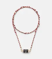[Marie Lichtenberg] Marie Lichtenberg Love Is Blind 18kt gold locket necklace with gemstones One Size gold