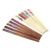 Korean Traditional Bamboo Chopsticks Set 5pcs Antique / Maple 2 Types Gift