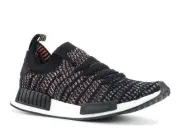 Size 10 - adidas NMD_R1 STLT Primeknit 'Black Pink Black