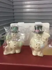 LENOX COLLECTIBLE SALT AND PEPPER "SNOWMEN" 6138531 NIB (B)