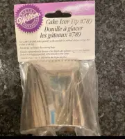 New Wilton Large Cake Icer Icing Stainless Steel Decorating Tip #789