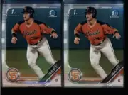 LOT OF (2) JOEY BART 2019 BOWMAN CHROME #BCP-50 BASE ROOKIE RC FC6783