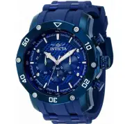 Invicta 40690 Men's Pro Diver Blue Silicone Chronograph Round Tachymeter Watch
