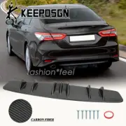 For Toyota Camry CARBON FIBER Rear Bumper Diffuser Lip Body Splitter Shark Fins (for: Toyota)