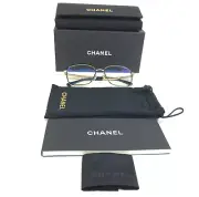Chanel Eyeglasses Frames 2216-J-S c.395/SB Black Gold Oversized 55-17-140