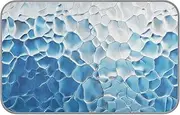 Blue-White Gradient Summer Cooling Blankets for Medium Dogs Self Cooling Blankets for Outdoor Cats for Cat's Outdoor pet Waterproof tapete refrescante para mascotas M