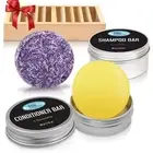 Shampoo and Conditioner Bars with Natural Vegan Ingredients - Phthalate-Free,...