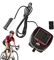 Moreeulsi Bikes Computer Bicycles Odometer,Easy to Read Display Bikes Computer - Convenient Bicycles Speedometer Fixable Design Bicycles Odometer
