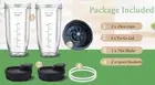 New Model Replacement blender Blade and 24oz Cup Accessories for Nutri Ninja