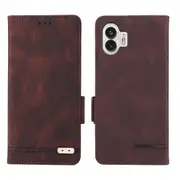 For Nothing Phone (2) Hardware Decor Flip Folio Cover Pu Leather Stand Wallet Phone Case
