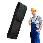 Flashlight Pouch Holsters - Flashlight Nylon Case - Heavy Duty Flash Light Pouch for Law Enforcement Security Mechanic
