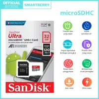 在飛比找蝦皮購物優惠-SANDISK 閃迪原裝 micro SD 32GB 120