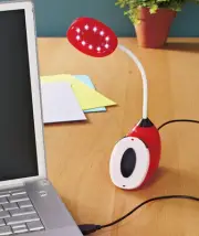 Blue USB LED Touch Lights Desk Lamp Lighting Touch Reading PC Flexible Red Lamp