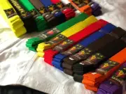 Karate Belt jiu jitsu taekwondo MMA hapkido martial art double wrap cotton belt