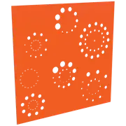 ProtectorAl 300-1200w x 300-1200h Orange/Gloss White Fireworks Unframed Composite Deco Panel